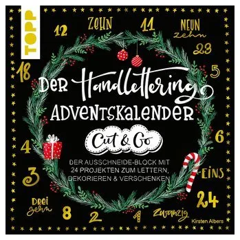 Encyklopedie Der Handlettering-Adventskalender - Cut & Go - Albers, Kirsten
