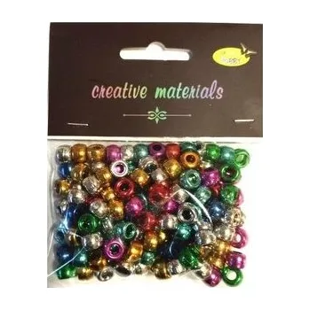 Set školních potřeb Koraliki metalowe 6mm 36g 150szt MIX