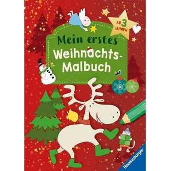 První čtění Ravensburger Weihnachtsmalbuch - 48 Ausmalbilder für Kinder ab 3 Jahren - mit gestalteter Widmung - Legien, Sabine