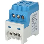 Eleman 1003208 Blok pro rozdělení fází UVB 200 N, 1pól., 200A, AL/CU, 1000V, modrý, na DIN