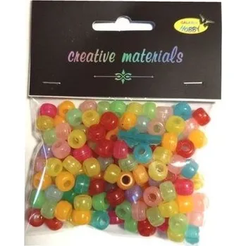 Set školních potřeb Koraliki świecące w ciemności 6mm 39g 150szt MIX