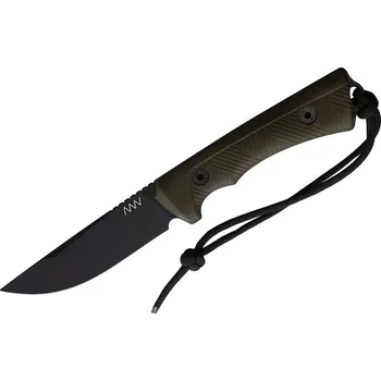 lovecký nůž ANV P200 - Sleipner Cerakote Black, GRNPU Olive ANVP200-047