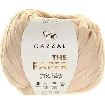 Příze Gazzal The Paper 3954 světle béžová