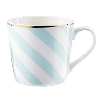 HRNEK GEOMETRIC PRUHY MODRÝ 400ML