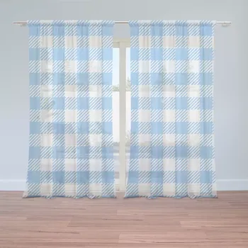 Záclona Záclony Košilový vzor: 2 ks - 150x250 cm - Sablio