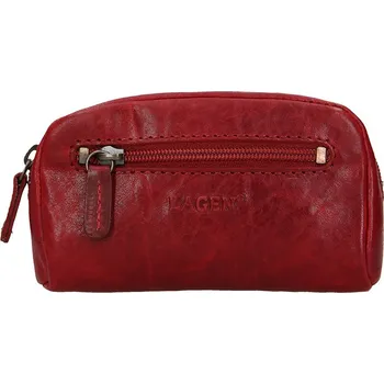 Kožená klíčenka Lagen 6582/T červená