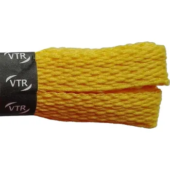 Tkaničky do bot Polyesterové ploché tkaničky žluté, délka 100 cm