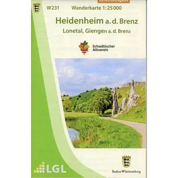 Heidenheim a.d.Brenz - Lonetal, Giengen a.d.Brenz Wanderkarte 1:25.000