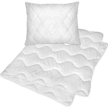 přikrývka 2P SERVIS Přikrývka 135x200cm + polštář 70x90cm 1000g bílá 135x200/70x90 cm 100% Polyester mikrovlákno