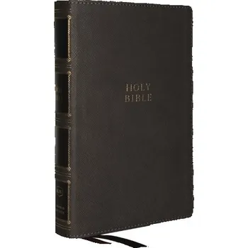 KJV Holy Bible: Compact Bible with 43,000 Center-Column Cross References, Gray Leathersoft w/ Thumb Indexing (Red Letter - Thomas Nelson