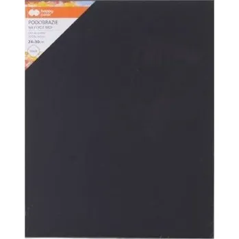 Set školních potřeb Podobrazie bawełniane 24x30cm czarne HAPPY COLOR