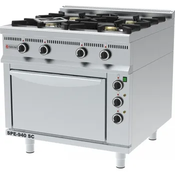 Sporák GASTROHAAL SPORÁK SPE-940 SC KOMBINOVANÝ s elektrickou horkovzdušnou troubou GN2/1