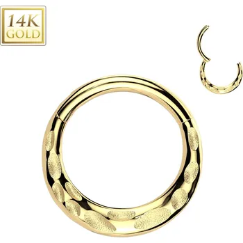 Piercing Šperky4U Zlatý piercing - segment kruh, Au 585/1000 - ZL01266-1210