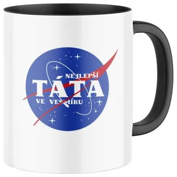 Keramický hrnek s potiskem Nejlepší táta ve vesmíru