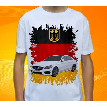Pánské tričko tričko Mercedes Benz C230 152 (triko s osobním autem)