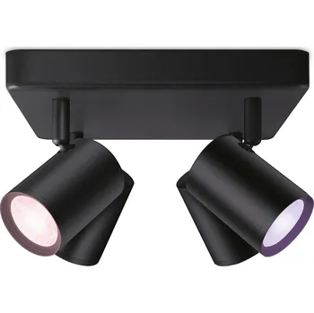 Bodové svítidlo WiZ Imageo bodové LED svítidlo 4x GU10 4,9W 345lm 2200-6500K RGB IP20, černé