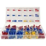 Sada konektorů izolovaných- faston, očko, vidlička, spojka- 250ks