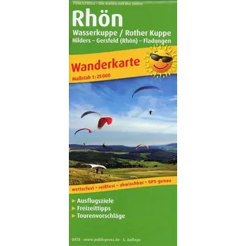 Rhön, Wasserkuppe / Rother Kuppe, Hilders - Gersfeld (Rhön) - Fladungen 1:25 000