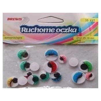 Set školních potřeb Ruchome oczka z kolorowymi rzęsami 16szt