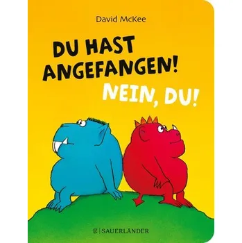První čtění Du hast angefangen! Nein, du! - McKee, David