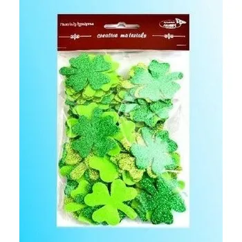 Set školních potřeb Koniczyny brokatowe tonacja zielona 44szt