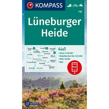 KOMPASS Wanderkarte 718 Lüneburger Heide 1:50.000 - KOMPASS-Karten GmbH