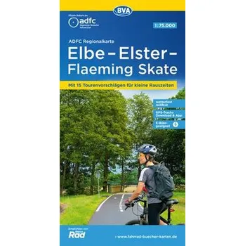 ADFC-Regionalkarte Elbe-Elster-Flaeming Skate, 1:75.000, reiß- und wetterfest, mit kostenlosem GPS-Download der Touren via BVA-w - BVA BikeMedia GmbH