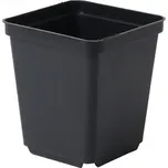 Pěstební pevný kontejner hranatý černý…