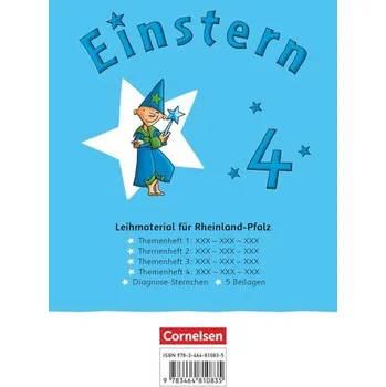 Cizí jazyk Einstern Mathematik 04 (Rheinland-Pfalz). Themenhefte 1-4, Diagnoseheft und Kartonbeilagen im Schuber - Ausleihmaterial