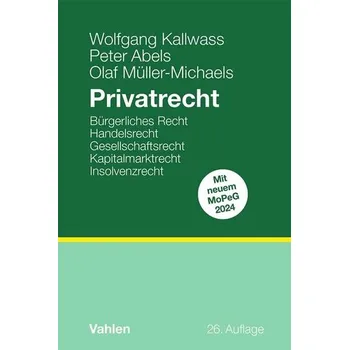 Privatrecht - Kallwass, Wolfgang [DE] (2024, Firma, Vahlen Franz GmbH)