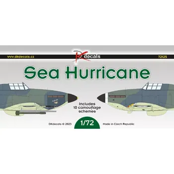 Plastikový model DK decals 1/72 Sea Hurricane (10x camo)