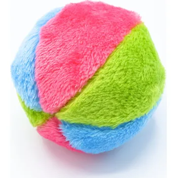 Hračka pro kočku Plyšový míček pro kočku s šantou kočičí
