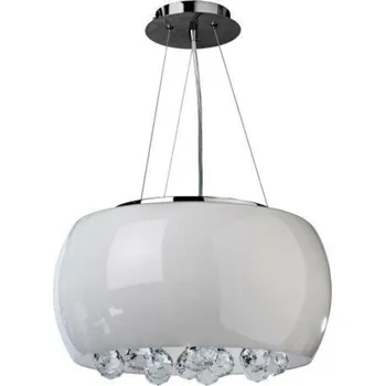 AZzardo QUINCE stropní/závěsné svítidlo 5x G9 40W bez zdroje 40cm IP20, chrom/opál