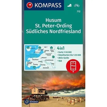 KOMPASS Wanderkarte Husum, St. Peter-Ording, Südliches Nordfriesland 1:50 000 - KOMPASS-Karten GmbH