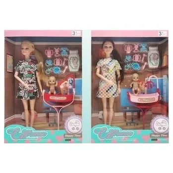 Panenka Lalka z akcesoriami i dzieckiem MIX