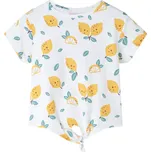 vidaXL Dětské tričko s uzlem ecru 116