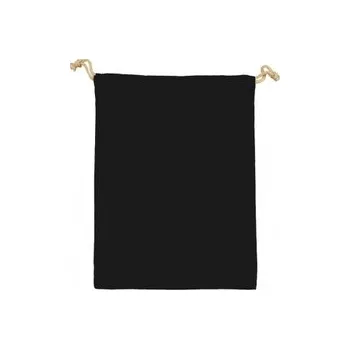 Dárková taška Sáček bavlněný se šňůrkou MINIS,140 g/m², 10 x 14 cm, černá (Black)