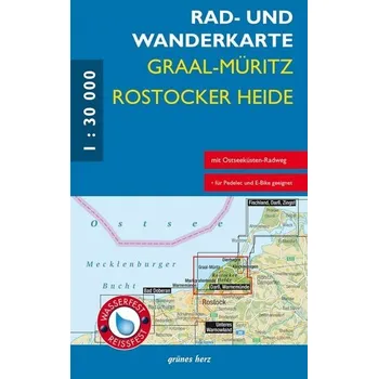 Rad- und Wanderkarte Graal-Müritz, Rostocker Heide [DE] (2023, Karta, Verlag grünes Herz)