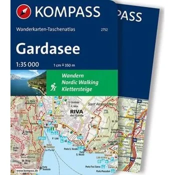 Kompass Wanderkarten-Taschenatlas Gardasee, m. 1 Karte