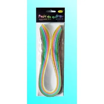 Set školních potřeb Paski do quillingu 10mmx50cm pastelowe 100szt