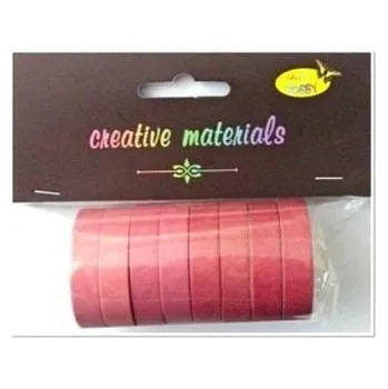 Set školních potřeb Taśmy papierowe różowe 10mm 8szt