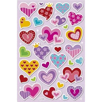 Samolepky - Srdíčka 30 ks