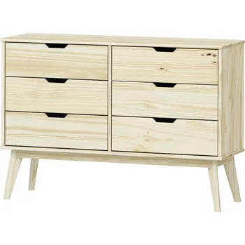 Komoda Idea nábytek Komoda 3+3 zásuvky BONITO lak