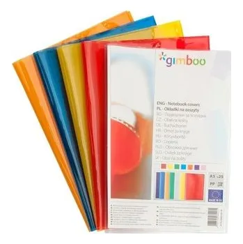 Set školních potřeb Okładka na zeszyt A5 krystal niebieska (25szt)