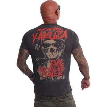Pánská móda Yakuza Ink. - triko EVIL 23033 Anthrazit Barva: antracit, Vel: 2XL