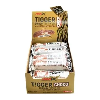 Amix - Tigger Crunchy protein bar low sugar 20x60g - triple brownie chocolate
