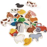 Janod Dřevěné magnetky 24 dílků