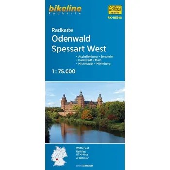 Radkarte Odenwald Spessart West (RK-HES08) - Esterbauer Verlag