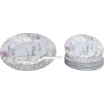 HOME ELEMENTS Dortový set: dortový talíř, 6 x talíř, dortová lžíce, Levandule