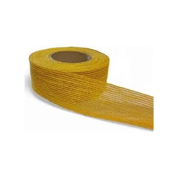Stuha Stuha juta gáza 4 cm žlutá